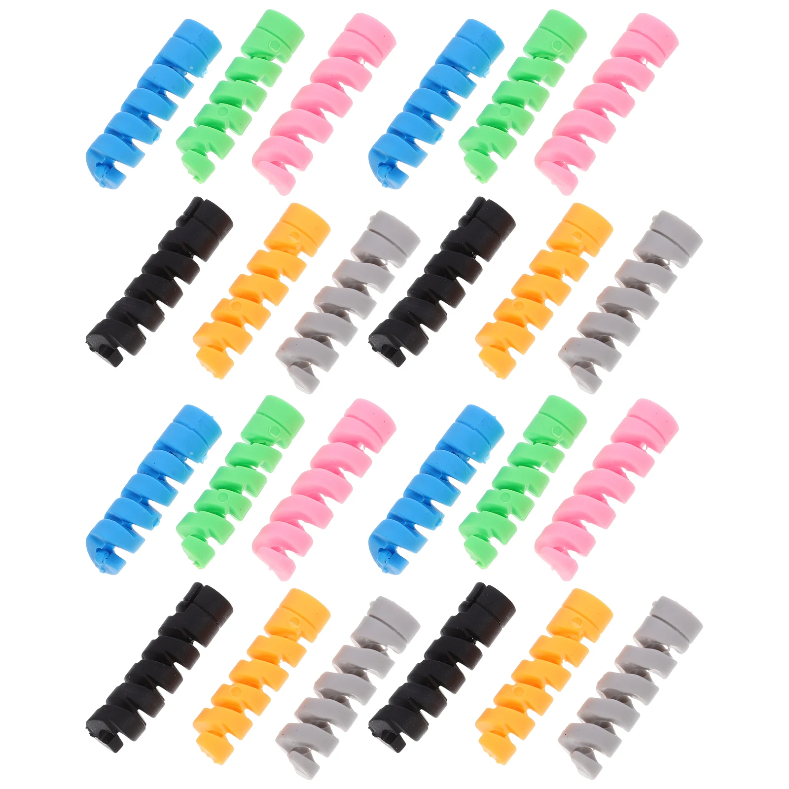

30pcs Data Cable Protector Cord Protective Sleeve Prevent Bending USB Cable Protectors for Wires Phone Charging Cables
