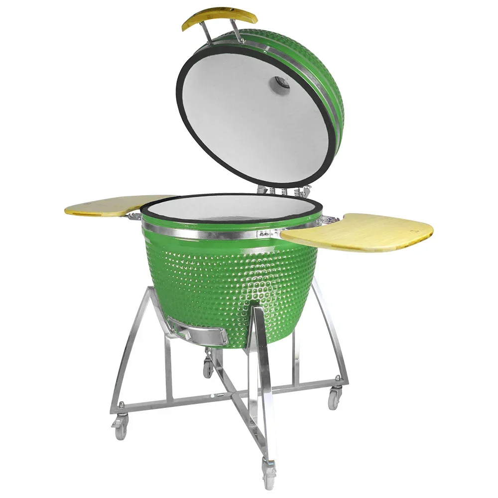 

26 inch outdoor grill bbq kamado smoker ceramic stew grill pizza charcoal grill