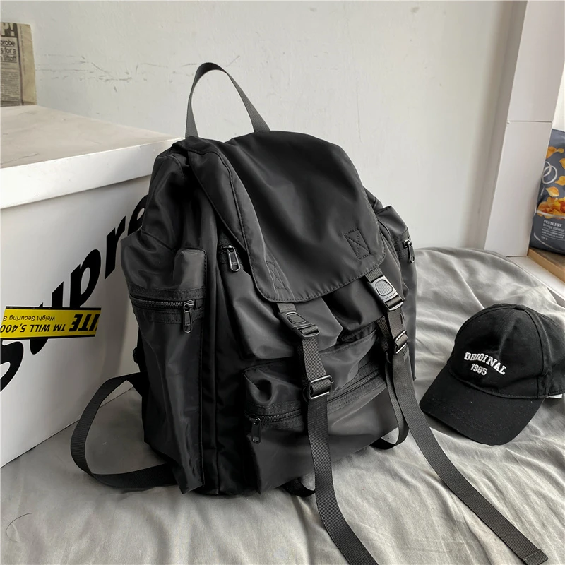 Backpack Men's and Women's Laptop Backpack Oxford Waterproof Travel Bag Student Academy Book Bag Korean Sports Backpack2024