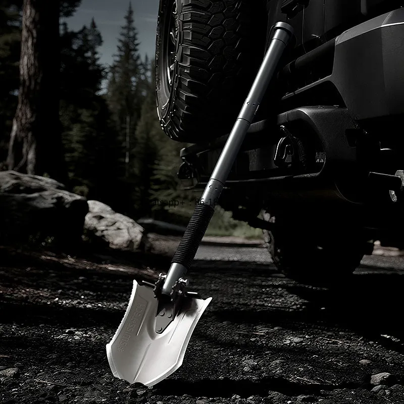 Multifunctional Engineer Shovel Outdoor Military Shovel Manganese Steel Thickened Vehicle Off-road Fishing Folding Shovel