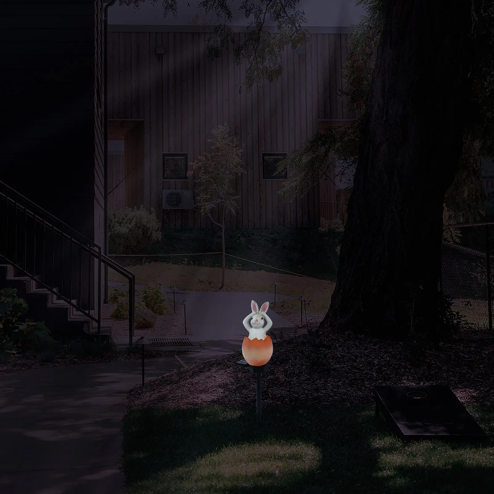 Solar Bunny Light Cartoon Shape Automatic Charging LED Lawn Landscape Lamp Outdoor Garden Yard Waterproof Decorative Solar Lamp
