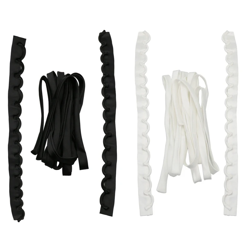 3PCS/Set Satin Wedding Dress Zipper Replacement Adjustable Corset Back Kit Lace-Up Ribbon Ties DIY Craft Wedding Dress