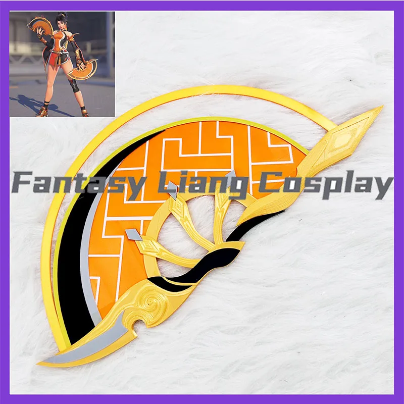 game-anran-default-skin-vermilion-bird-fan-cosplay-prop-for-halloween-carnival-party-comic-con-accessory-non-foldable