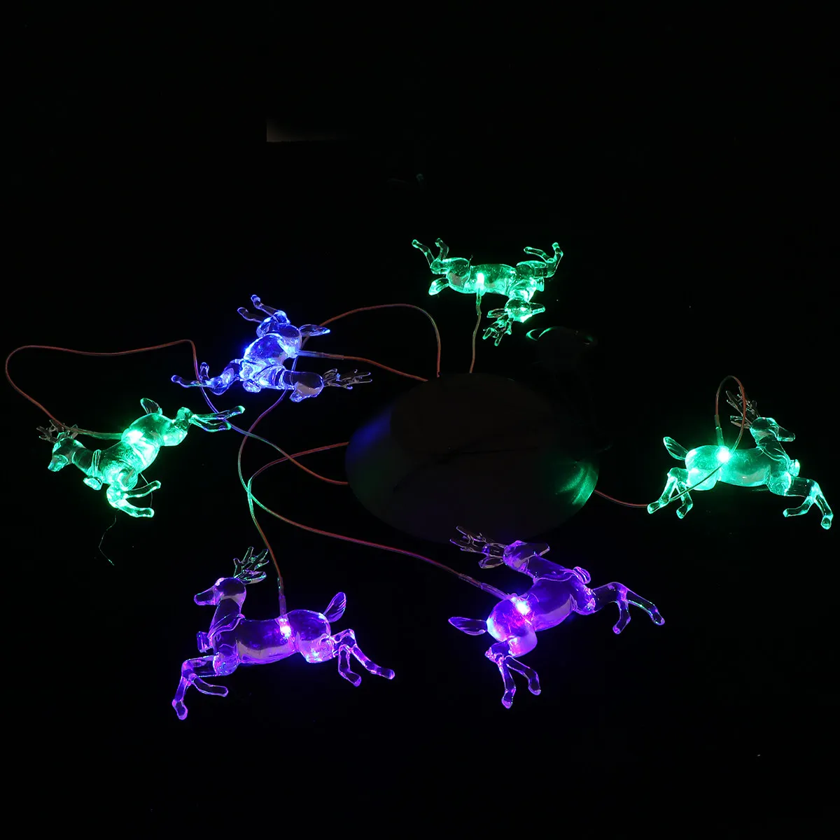 Solar Elk Christmas Lights – Outdoor Garden Party Decoration, Black Holiday Lamp