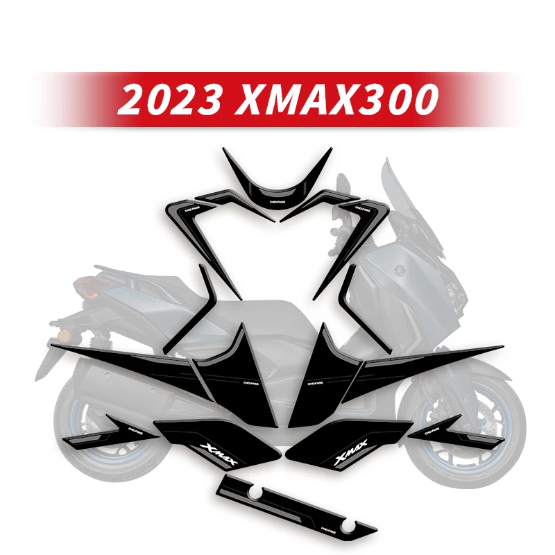 

Used For 2023 YAMAHA XMAX300 anti-collision rubber tank sticker body protection anti-scratch modification accessories 3M glue