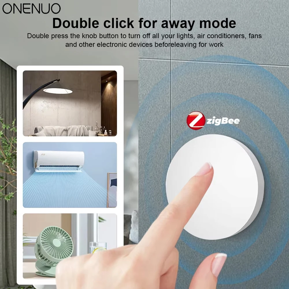 Tuya ZigBee Wireless Scene Switch Push Button Automation Scenario Controller Battery Powered Intelligent Linkage Tuya Devices