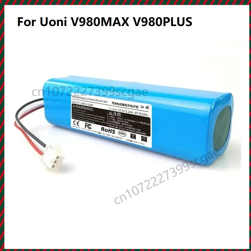 

Аккумулятор 5200 мАч для Uoni V980MAX V980 plus v980pro viomi A1 pro, аккумулятор для робота-пылесоса, часть аккумулятора