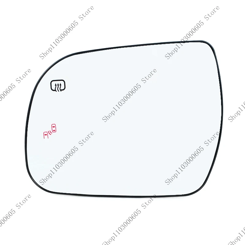 Blind Spot Aviso Lente Espelho Retrovisor, Espelho Lateral de Vidro com Lente Aquecida, Acessórios para Carro para Toyota Sienna 2011-2019