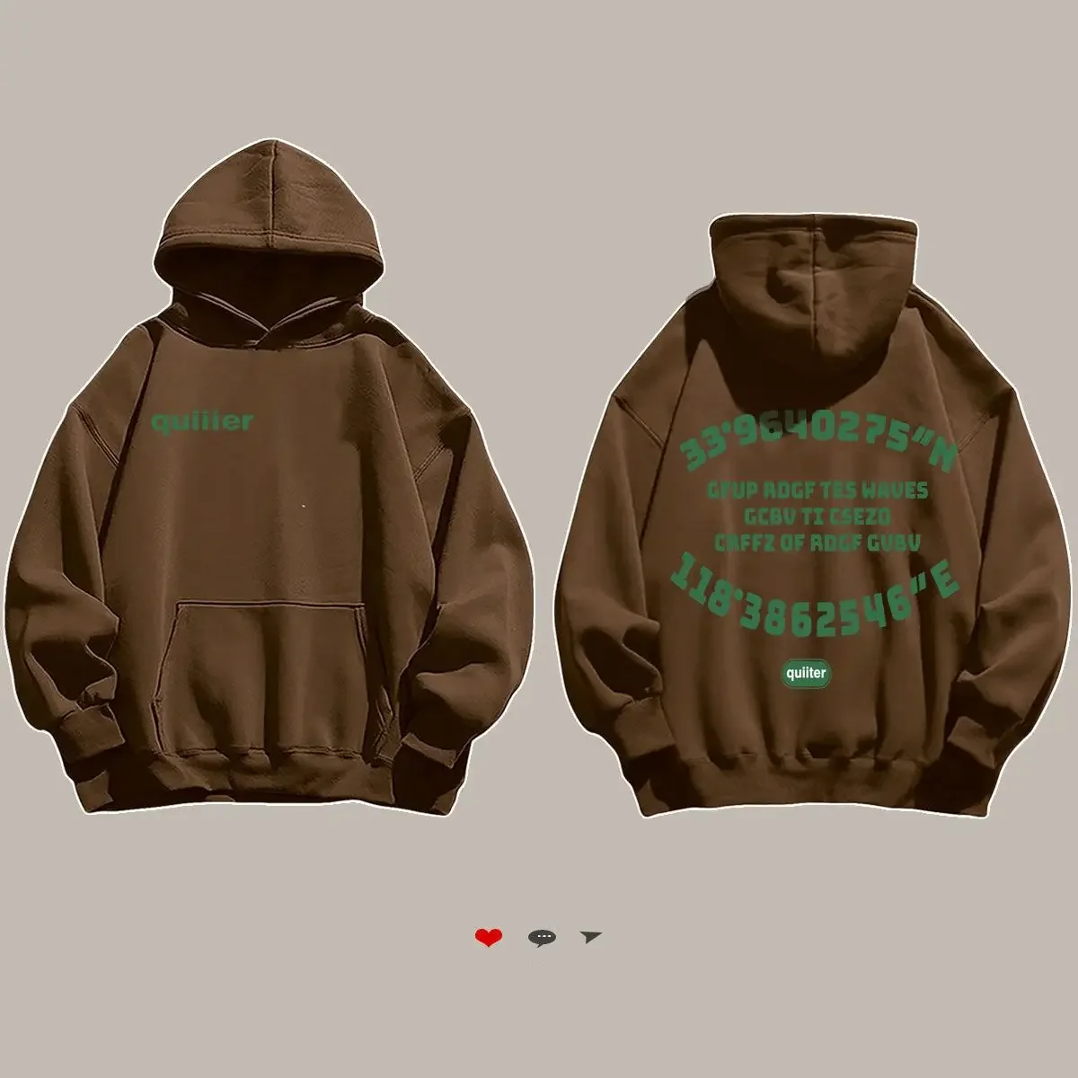 Autumn and Winter New Couple Loose Personality Letter Printing Hooded Sweater Men and Women Hip Hop Long Sleeve Coat harajuku