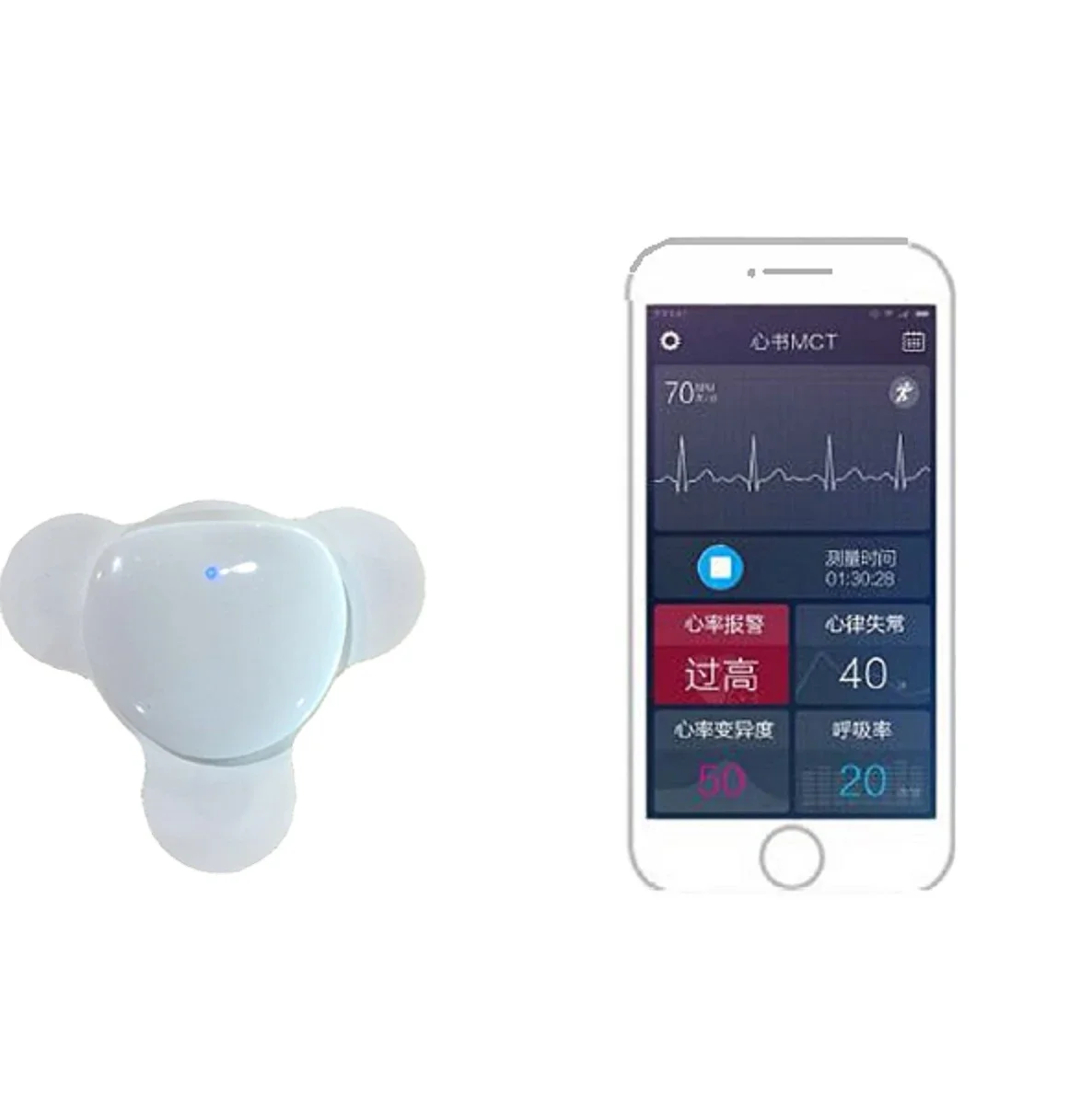 24 Hours Dynamic Continuous ECG Monitoring CE Certified Telemedicine Medical Device Portable Ecg Device