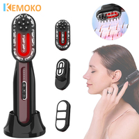 3 In 1 Electric Massage Comb EMS Scalp Massager Red Light Laser Comb Hair Grwoth Loss Hairs Comb Full Body Massage Hair Care