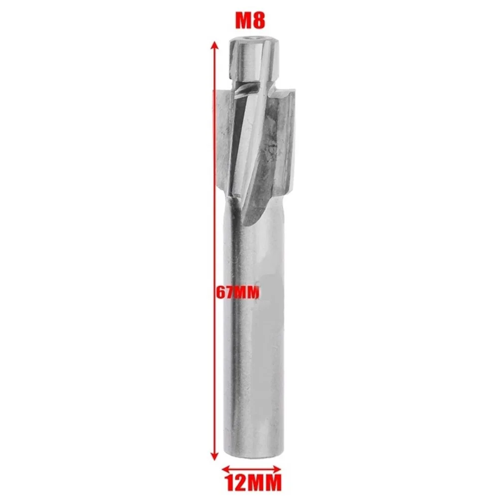 Counterbore Cutter HSS Flat Bolt Hole Cap Screw Countersink Milling Tool 4 Flutes M5 M6 M8 Spot Router Slot Drill