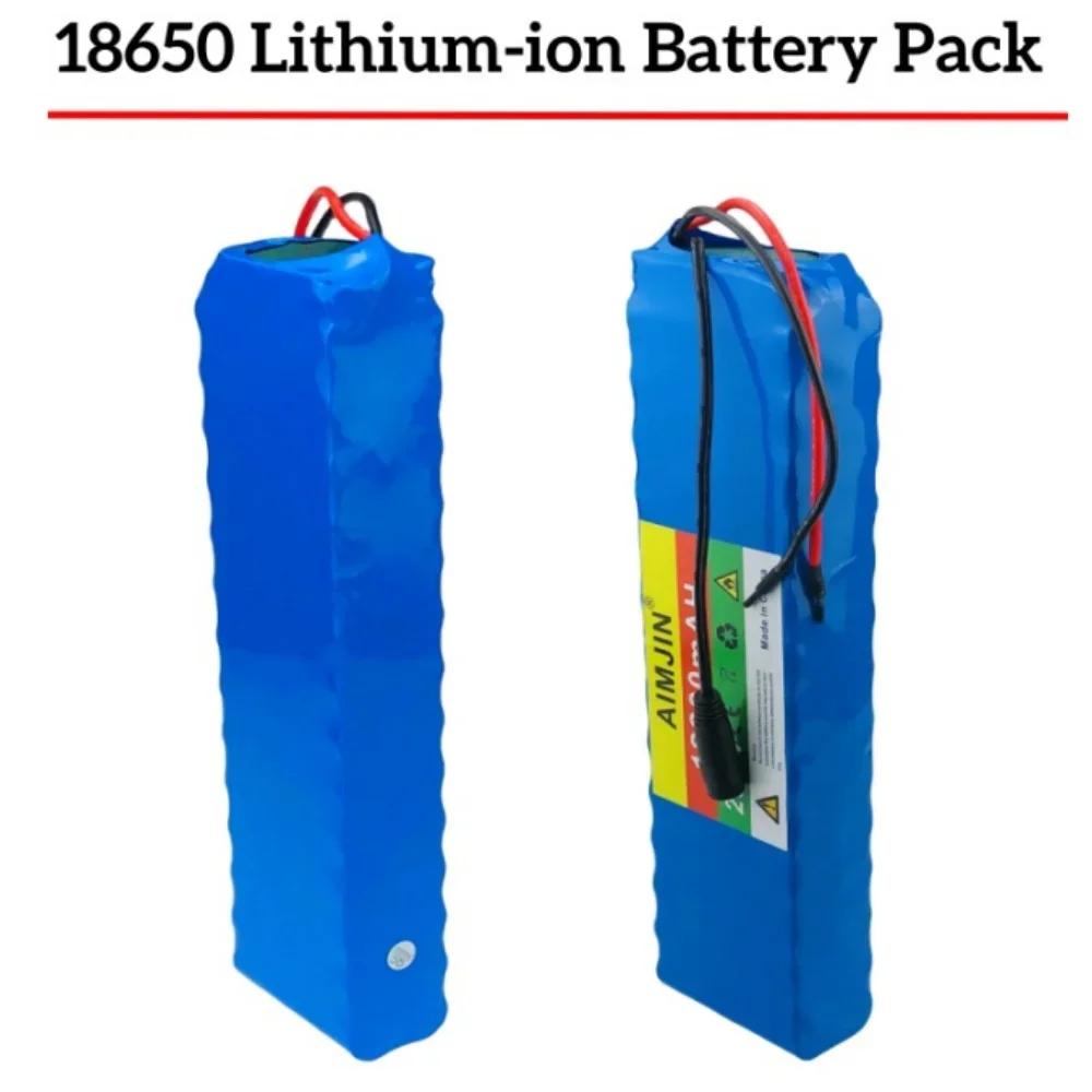 Batería de litio recargable 7S4P 29,4 V 12,8ah 18650 BMS incorporado, gran capacidad 12800mah con cargador