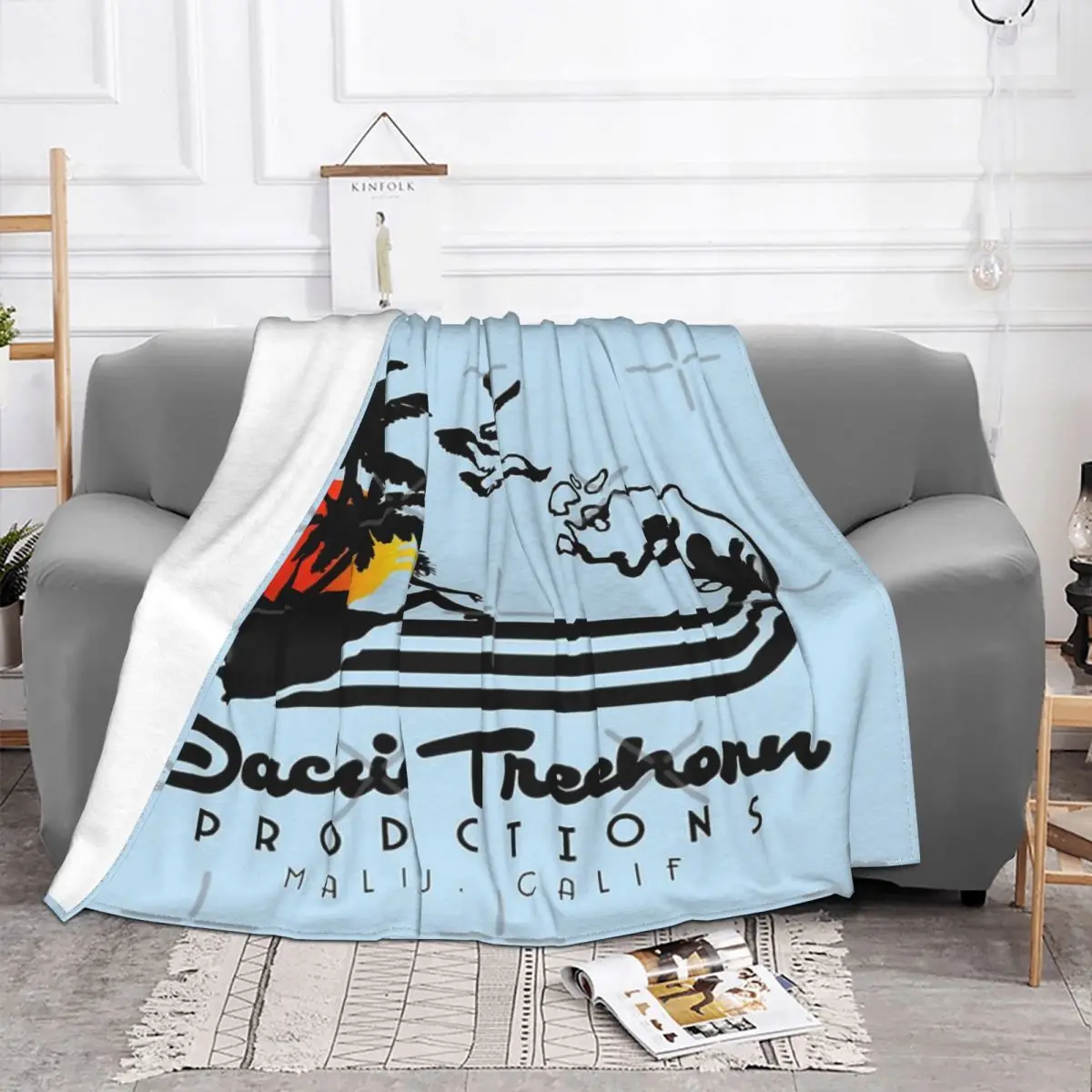 Jackie Treehorn Productions Anime Bedroom Couple Blankets Custom Blanket Personalized Throw Blanket