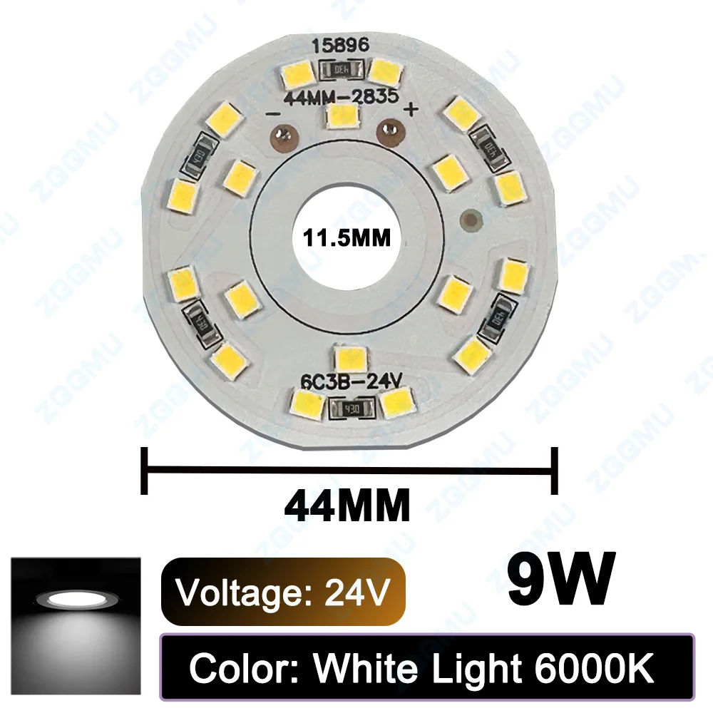 DC24V Low Voltage LED Chip 1W 15W 3W 5W SMD Light Source Board White Warm White 19mm 23mm for DIY Lighting Strip Module