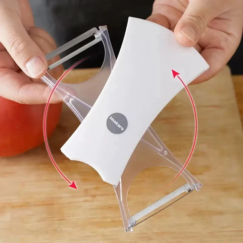 2-in-1 Multifunctional Peeler Double Head Fruit Grater Slicer Potato Slicer and Peeler Vegetable Fruit Peeler