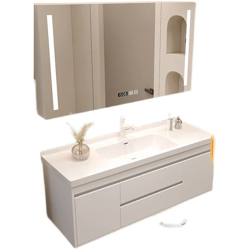 

Ceramic integrated basin, bathroom cabinet combination, smart rock slab toilet, washstand