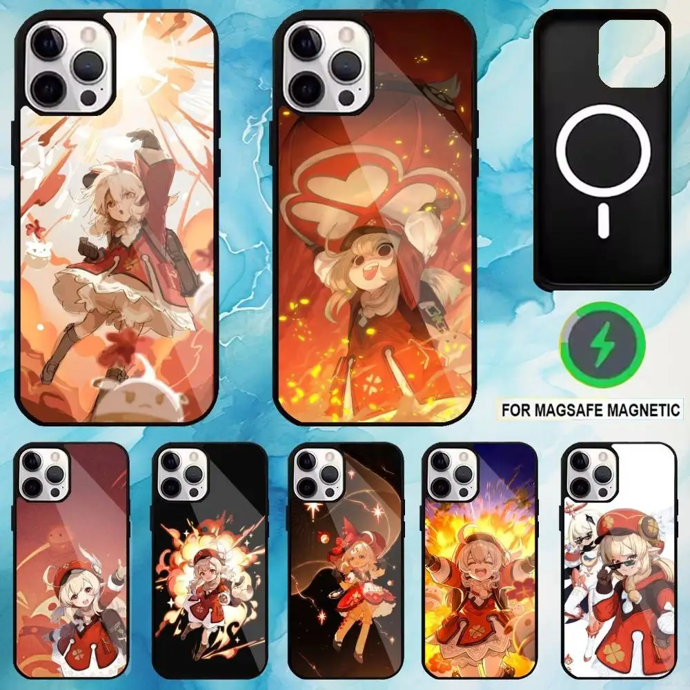 

genshin impact Klee Phone Case For iPhone17,16,15,14,13,12,11 Plus,Pro Max Magnetic For Magsafe Wireless Charging