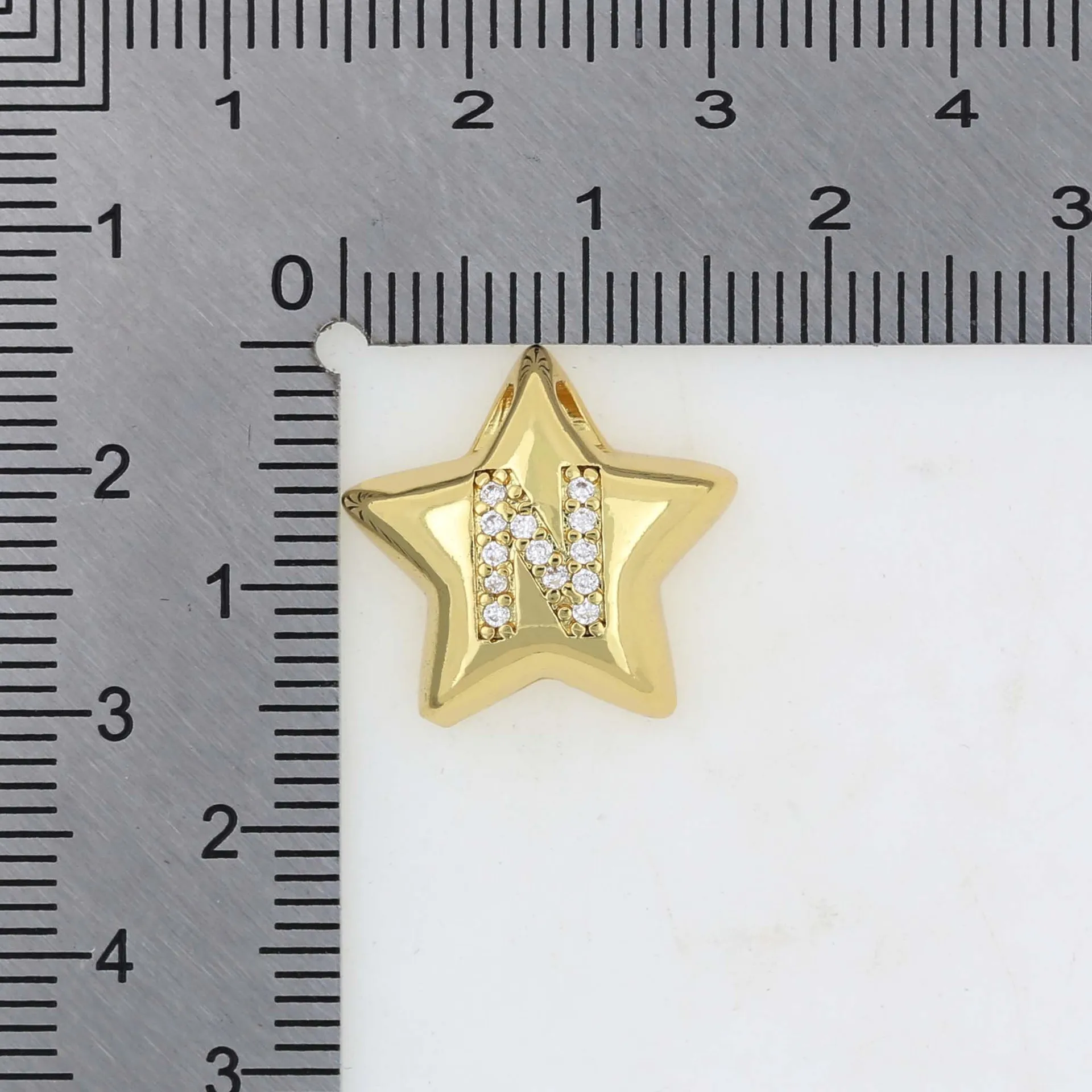 26Pcs/Hot selling pentagram 26 English letters DIY necklace bracelet accessories simple letter pendant for women