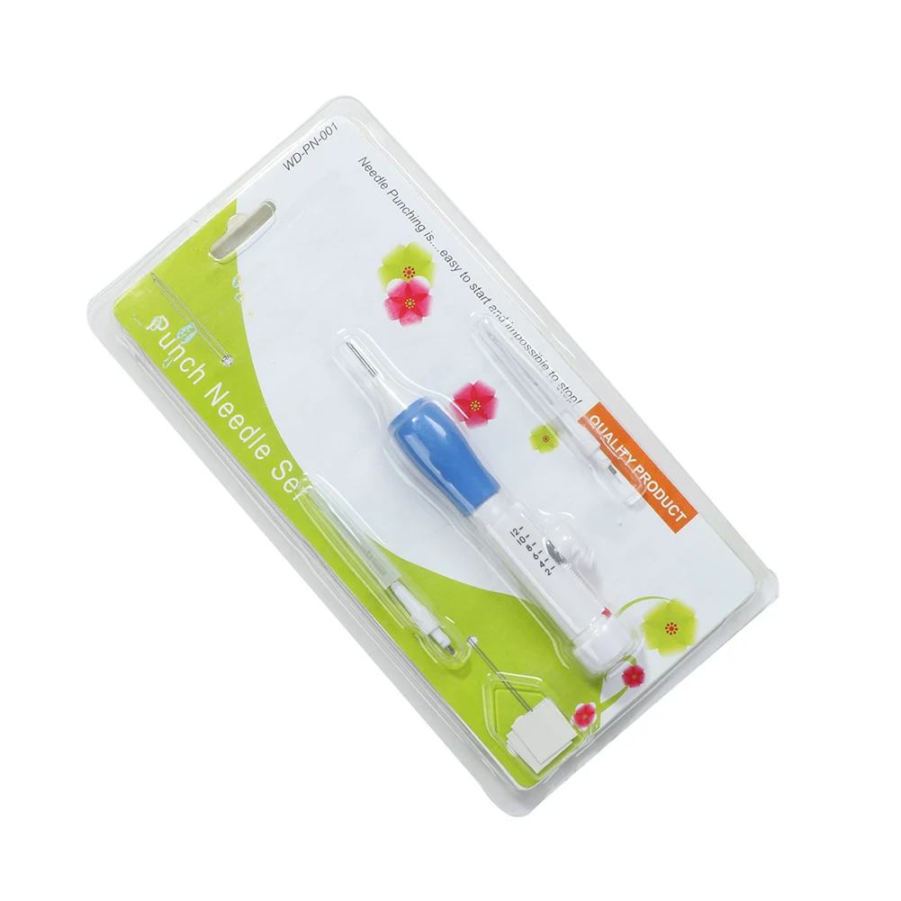 Penna da ricamo in plastica Punch Needle Set ricamo cuciture strumento artigianale cucito fai da te tessitura ago strumento per maglieria caldo