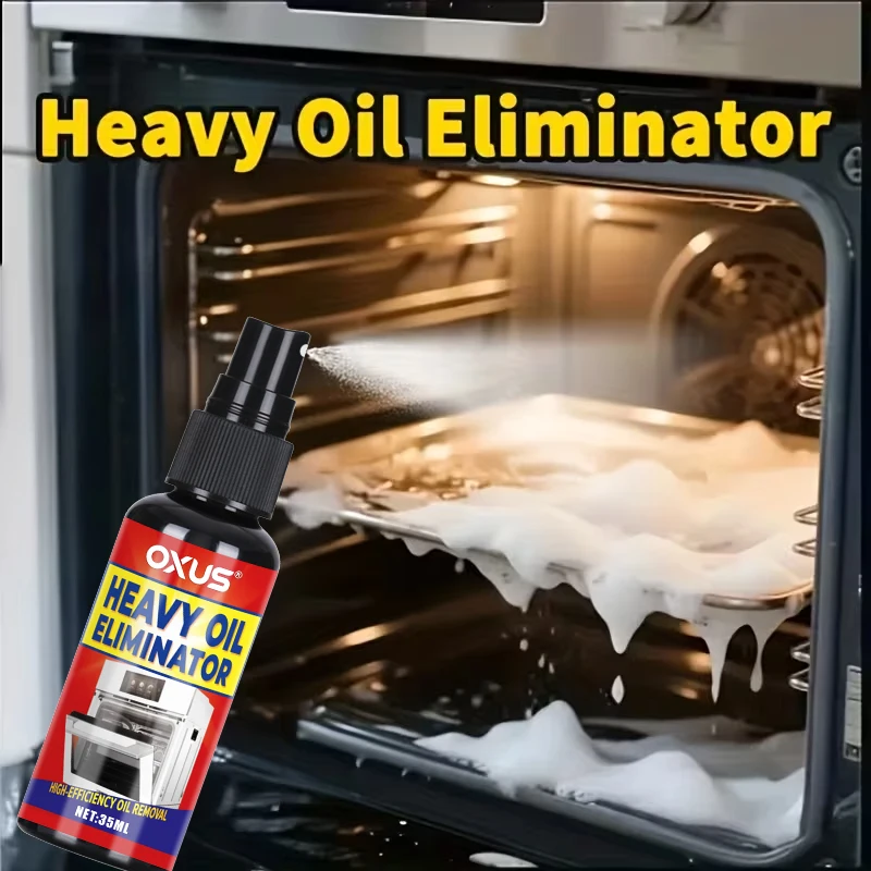 Desengrasante Potente de 35 ml, Spray Desengrasante para Cocina, Limpiador de Campanas de Acero Inoxidable, Disolvente Instantáneo de Manchas de Aceite