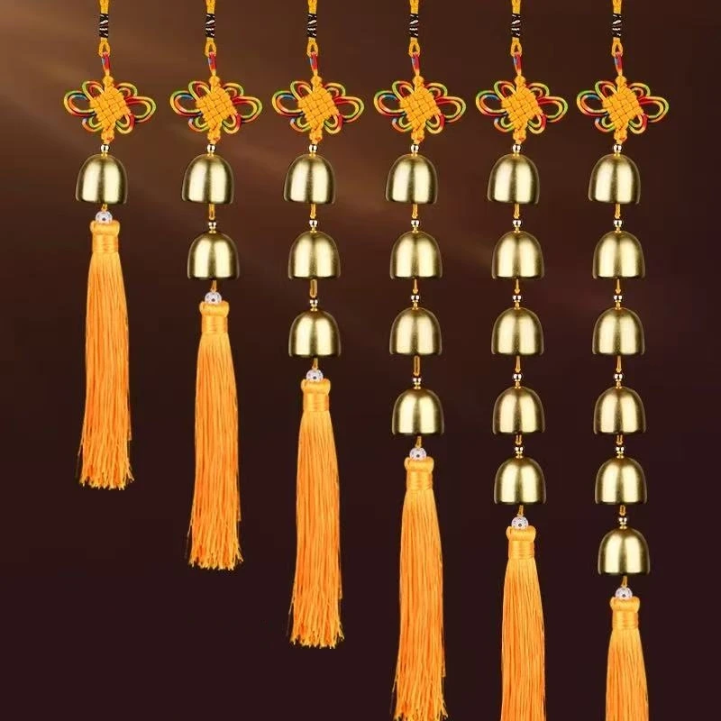 

Multiple Sizes Wind Chimes Pendants,Bronze Small Wind Chime Door Decorations,Creative Home Balcony Feng Shui Bell,Car Pendant