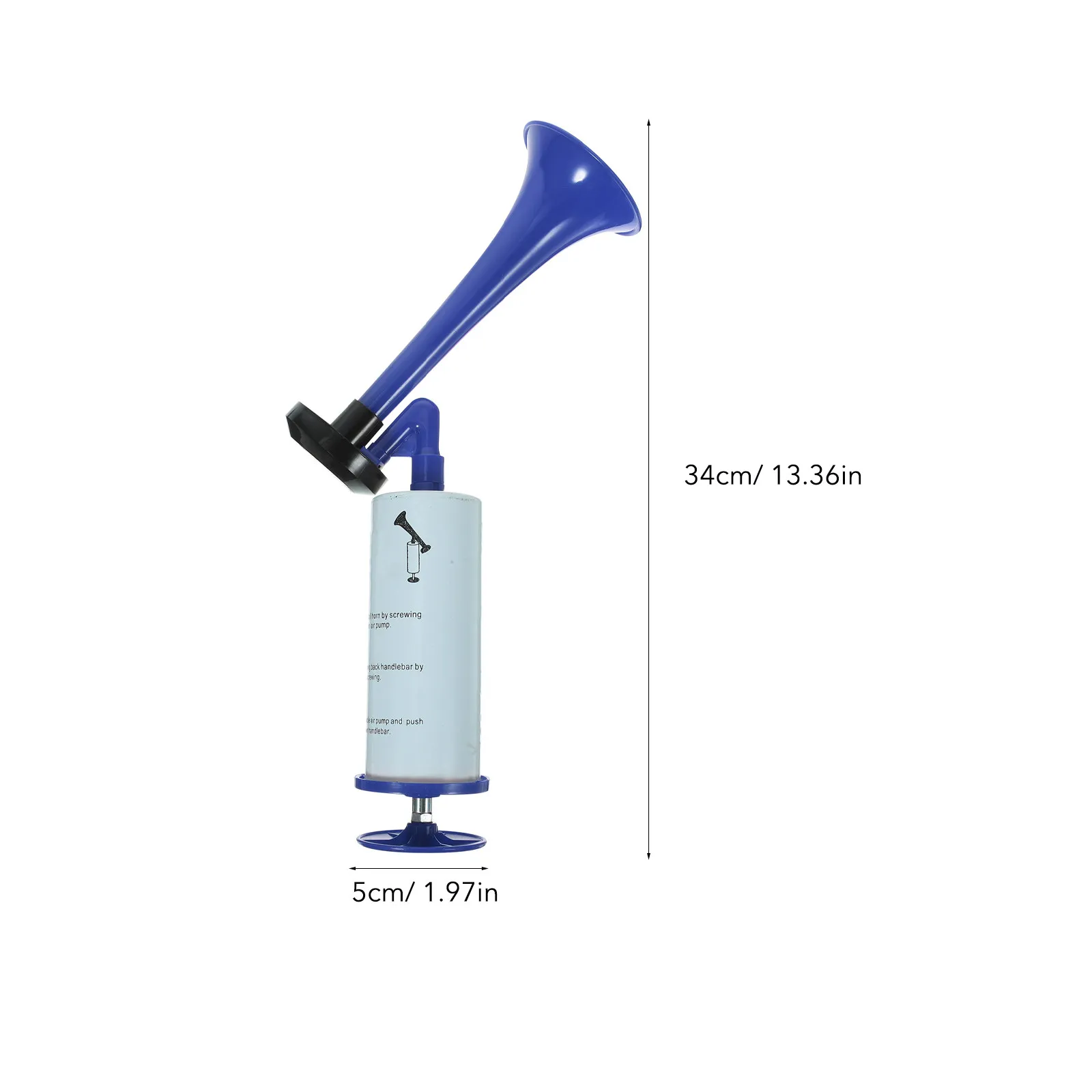 2Pcs Football Events Hand Horn Cheer Noise Maker Bright Color Soccer Party Cheering Horn Hand Push Trumpet