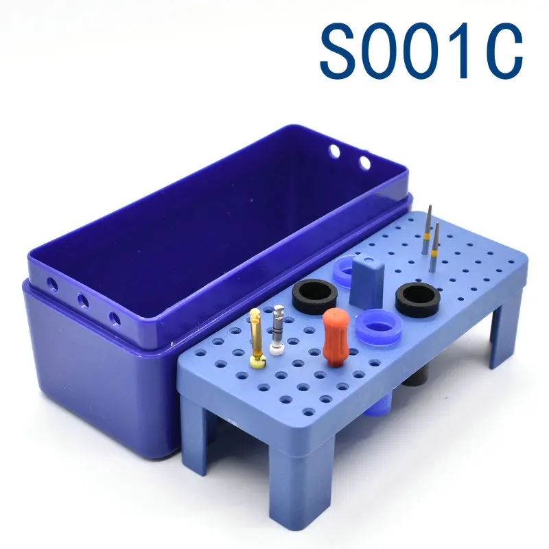 

Dental Equipment Autoclavable Kit 72 Holes Diamond Burs Reamer and Endodontic Box Endo Holder Dentist Tool
