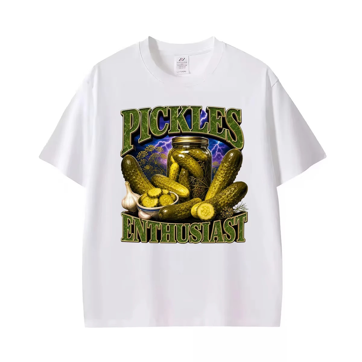 Pickles Enthusiast Funny Meme Graphics T-shirts for Men Women Fashion Humor Short Sleeve T Shirt Cotton Casual Oversized T-shirt