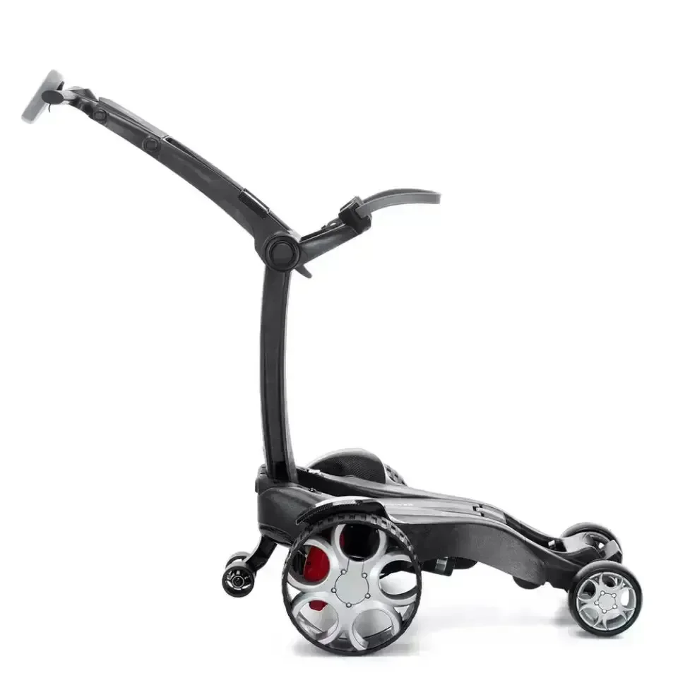 

2026 Foldable Golf Bag Trolley with Handbrake for Youth Adult Four Wheel Umbrella Holder Water Bottle Rack for Callaway