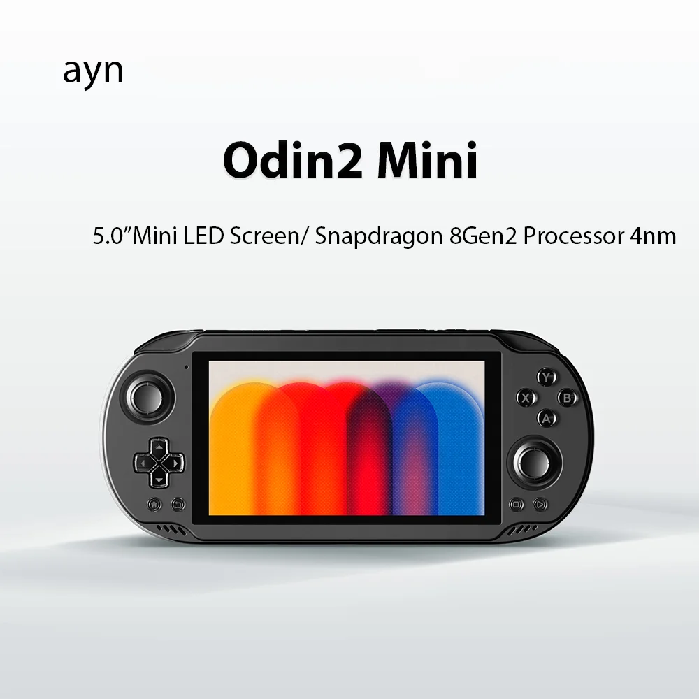 Ayn Odin2 Mini Pro Handheld Game Console 5.0Inch Mini LED Screen RAM12GB ROM256GB Android 13 System 8Gen2 5000mAh Fast Charging