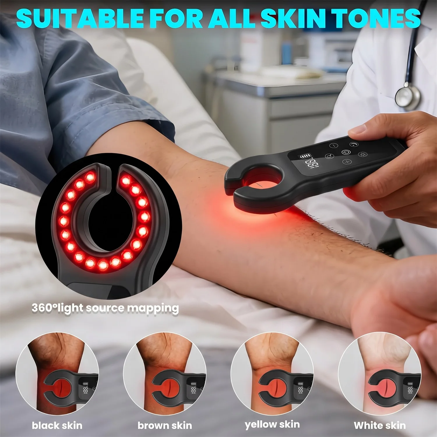 Medical Vein Infrared Scanner Vein Finder Detector Handheld Blood Vessel Locator Vascular Vein Machine Red LED Lamp USB