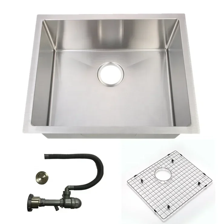 Commercial Stainless Steel Single Bowl Kitchen Sink 3-5/8