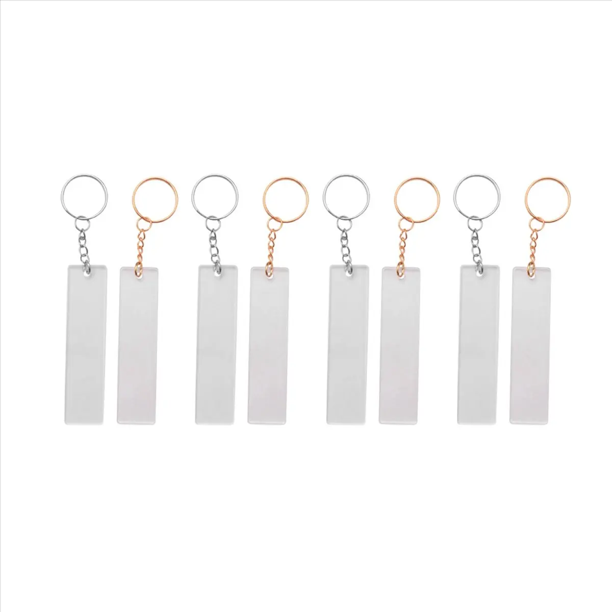 【hoho】600pcs-acrylic-keychain-blank-with-rings-for-vinyl-clear-key-chains-rectangle-acrylic-blanks-for-diy-crafts-and-project