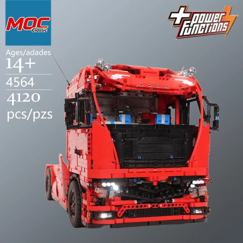 Specially Customized MOC Large Semi-Trailer Truck Technic Model - Trendy Educational Toy, Casual Building Game - Top Choice Gift