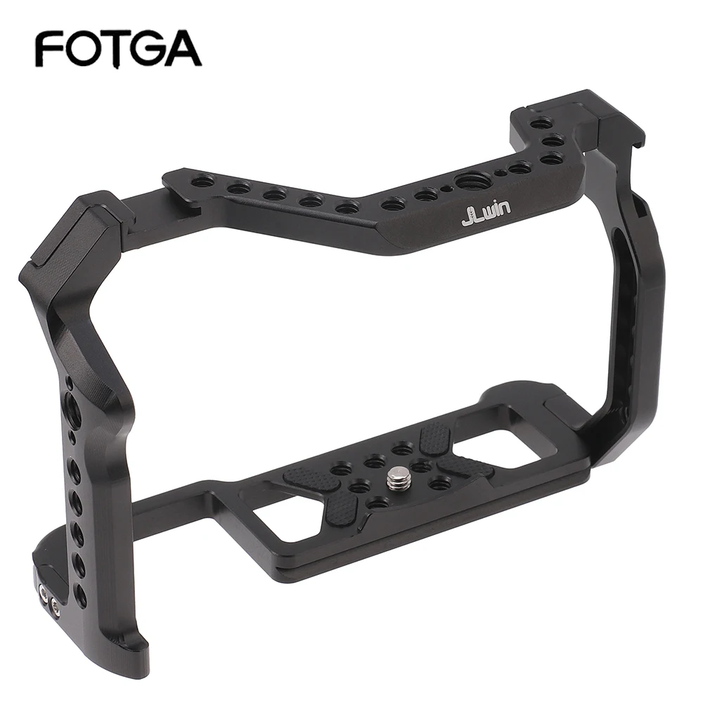FOTGA Aluminiowa klatka do lustrzanek cyfrowych z górnym uchwytem i ramką przedłużającą do aparatów bezlusterkowych Canon EOS R5 R6 R5C Arca Vlogging Video