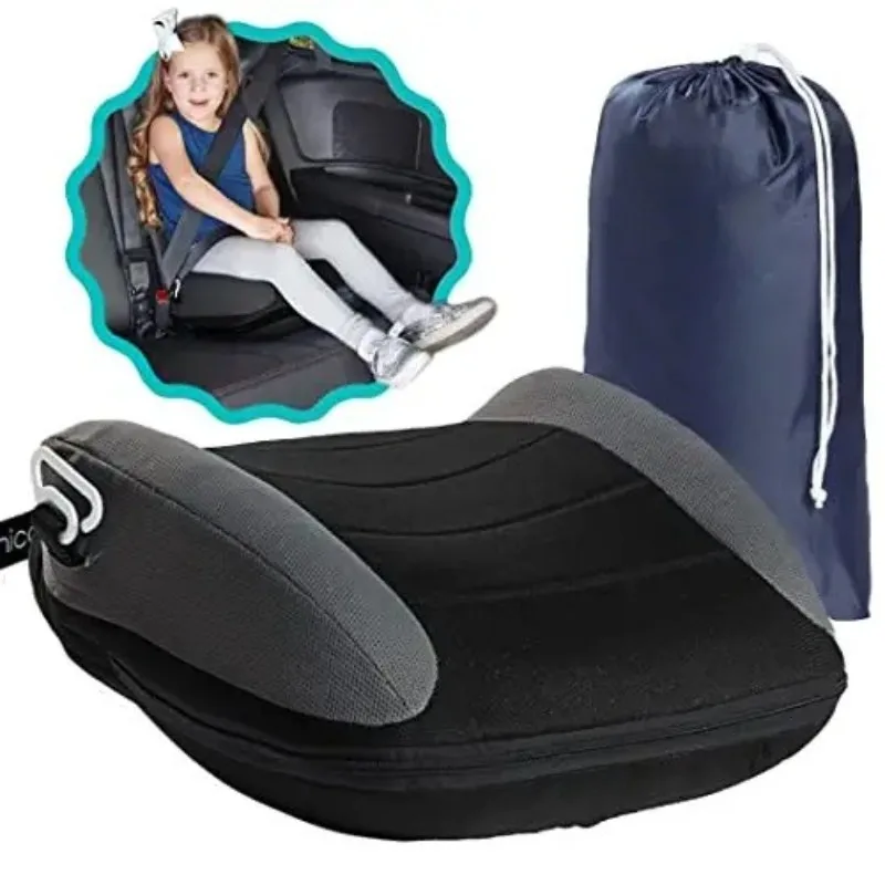 Portable Inflatable Booster Car Seat PVC Travel Inflatable Seat Cushion Comfortable Narrow Backless Booster Car Seat for Kids
