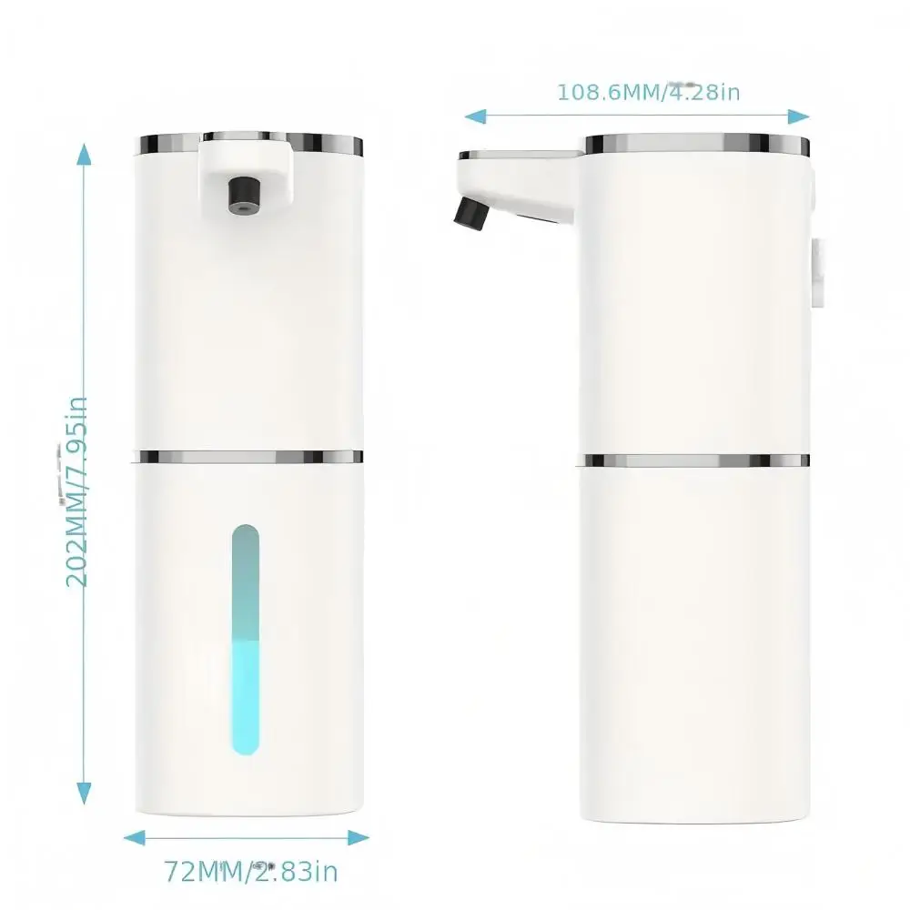 400ML Light Display Wall-Mounted Or Desktop 4-Levels Adjustable Induction Infrared Electric Automatic Smart Sense Soap Dispenser 3