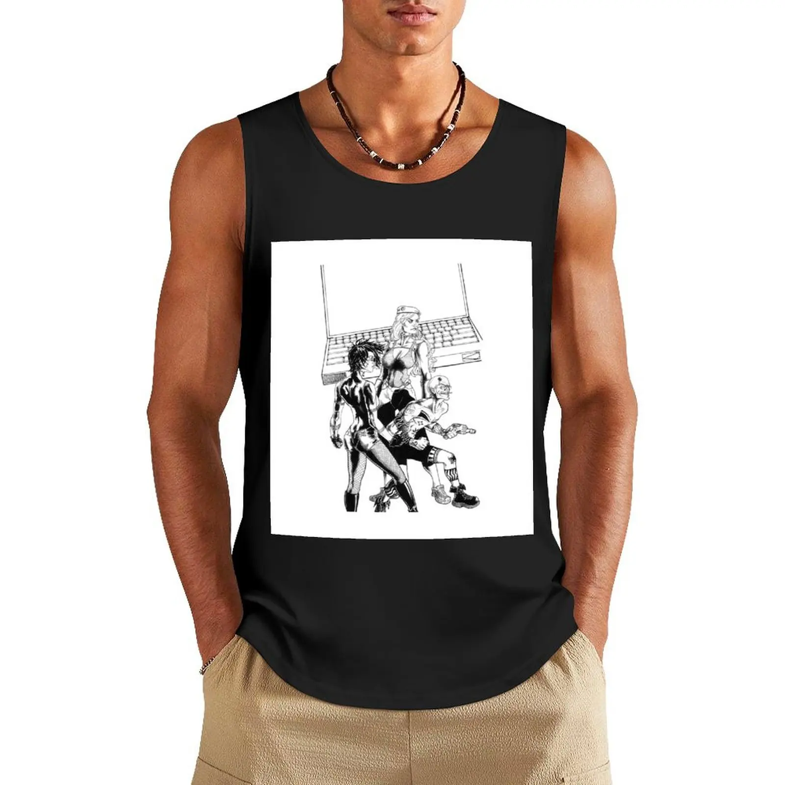 

Transmetropolitan Tank Top Sports shirt man gym clothing gym shirt men Men's sleeveless gym shirts