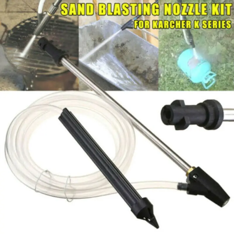 2020 Sand Blaster Wet Blasting Washer Sandblasting Kit For Karcher K Series High Pressure Washers Blasting Pressure Gun