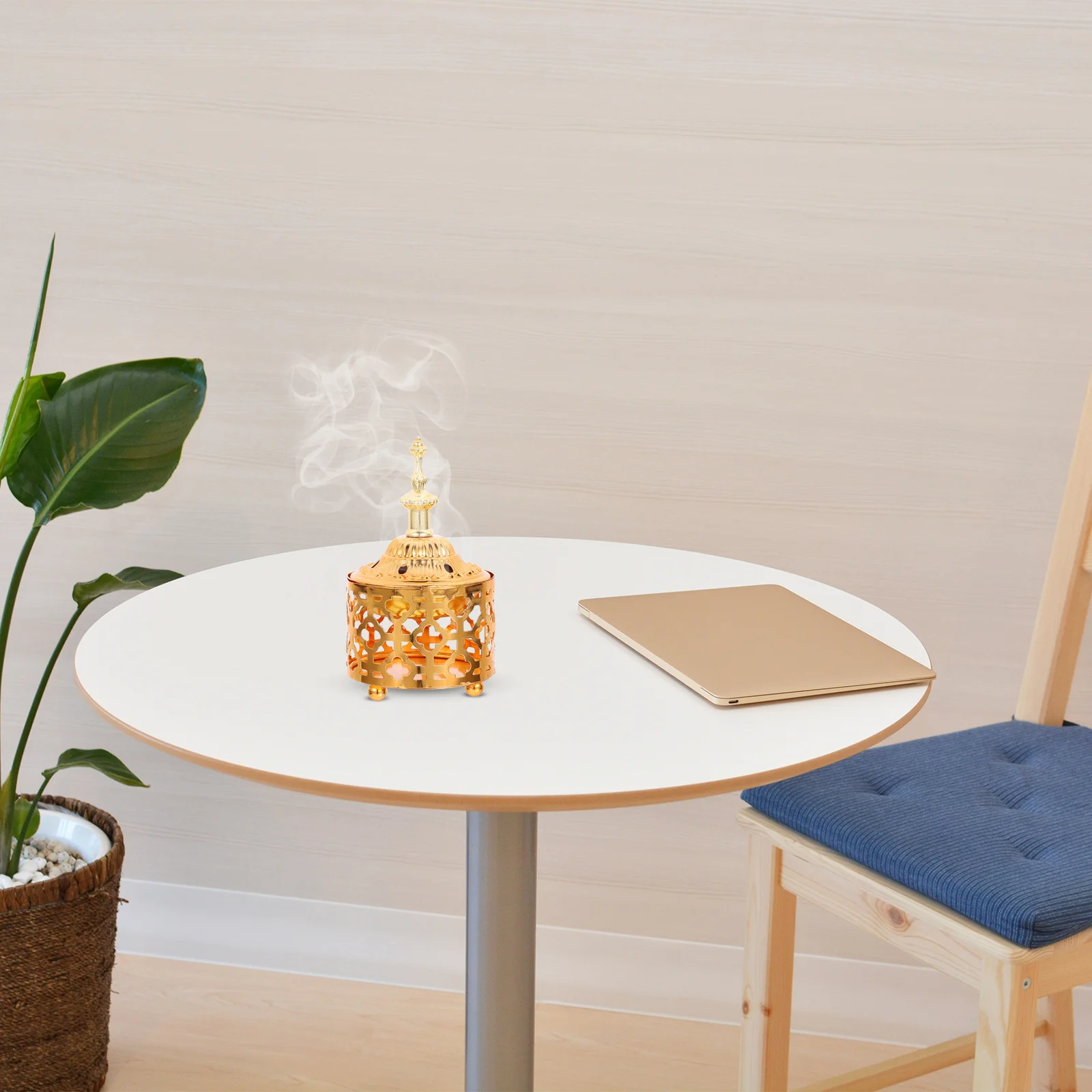 

Carved Iron Art Incense Burner Retro Censer for Home Temple Office Aromatic Decor Incense Burner Creative Desktop Censer