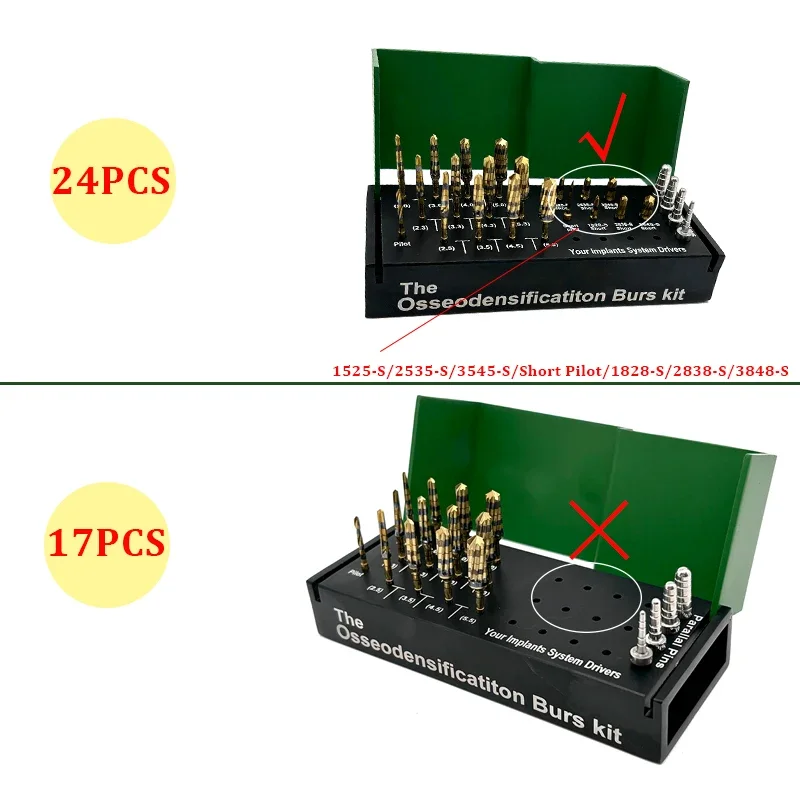 ผ่าตัด Implant ระบบไดรเวอร์ Osseodensification Burs เจาะ Maxillary Sinus Lift ชุดเครื่องมือทันตกรรมสําหรับ Implant ศัลยกรรม