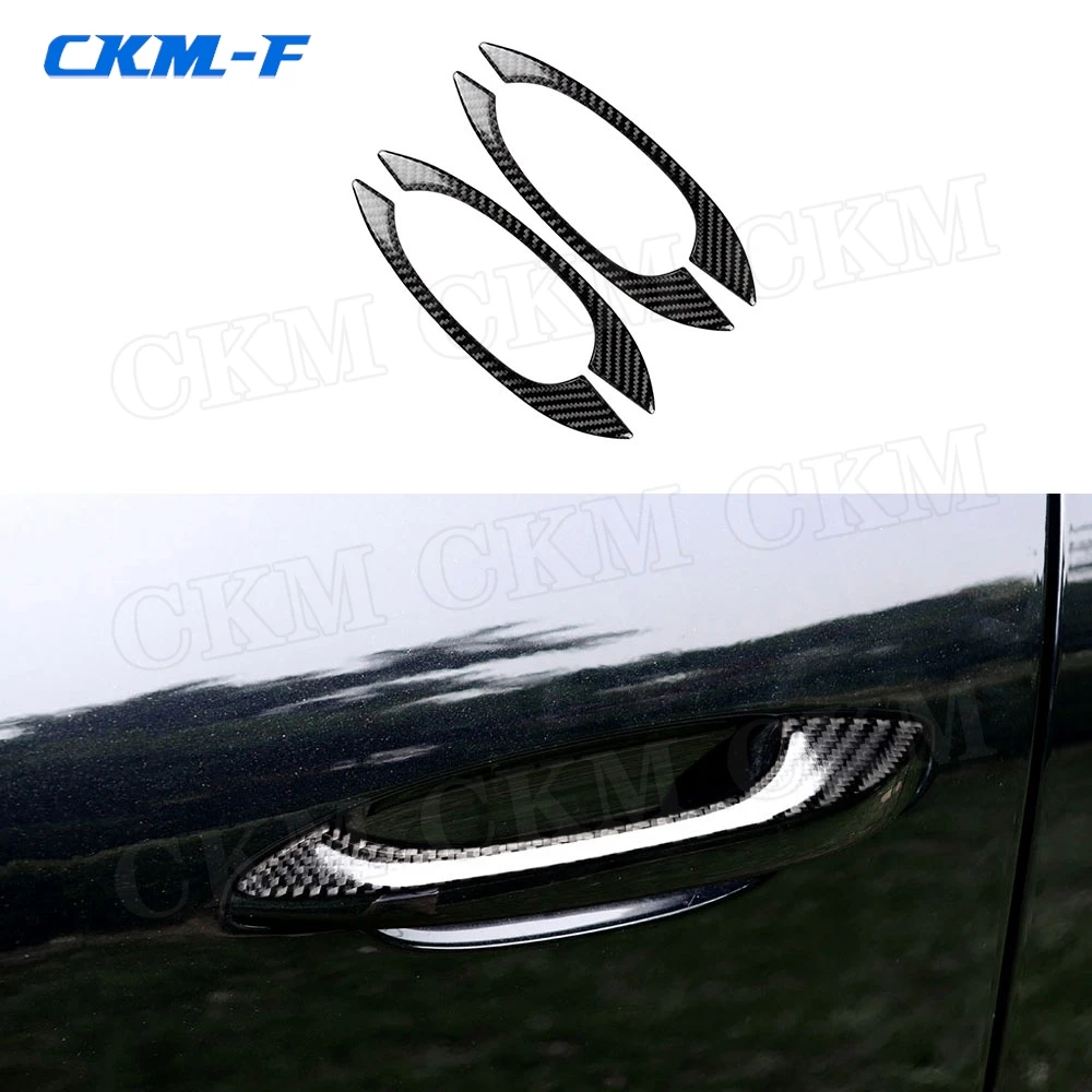 

Carbon Fiber Door Handle Exterior Trim Cover Modified Sticker for Porsche Macan 2015-2018 Car Accessories