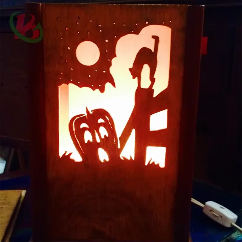 Light Box square Custom Light Box Corten Garden Box Light for Outdoor Christmas Decoration