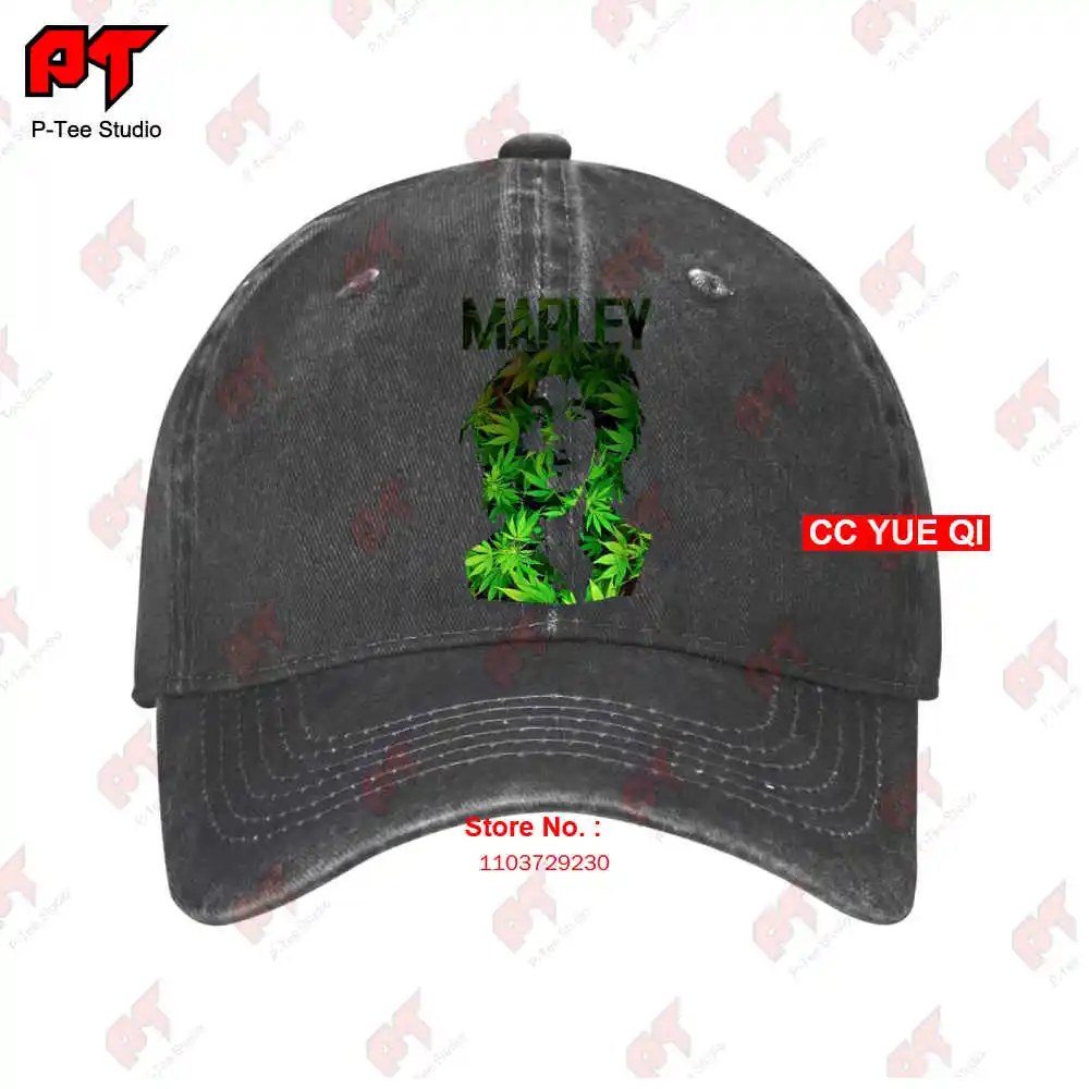 Gorras de béisbol de Silo, gorra de camión, Bob Marley, hojas, SCSK