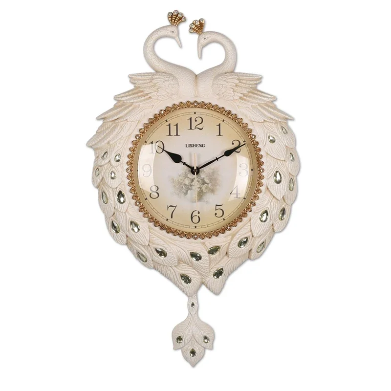 Electronic Beauty Wall Clock Silent Digital Round Wall Wall Clock