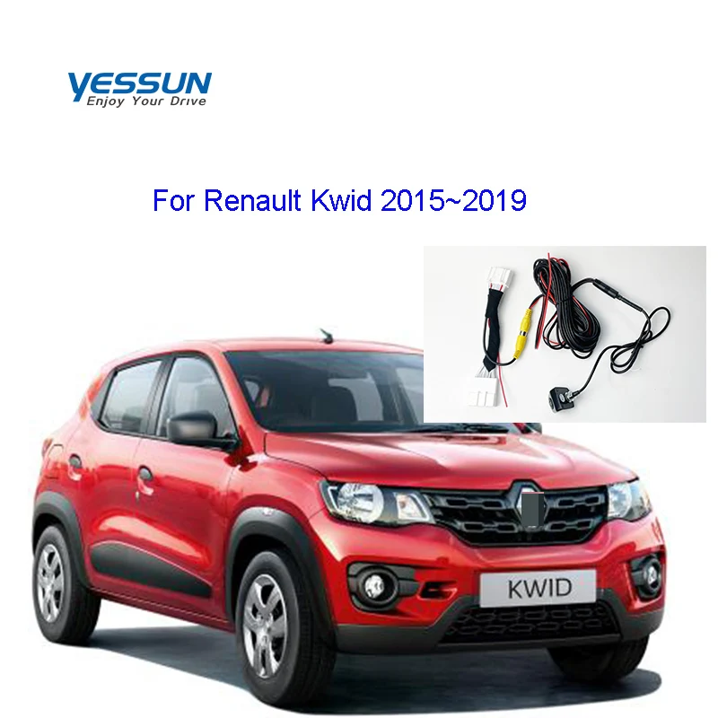 

PNP reverse Camera For Renault Kwid 2015~2019 CCD OEM Rearview Camera original Screen Adapter Cable vehical parking