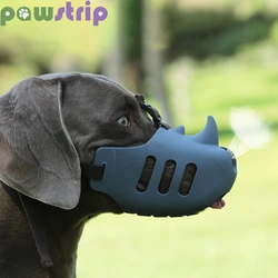 Pet Dog Muzzle Soft Silicone Pet Mouth Mask for Small Medium Dogs Breathable Stop Barking Biting Chewing Muzzles Dog Supplies