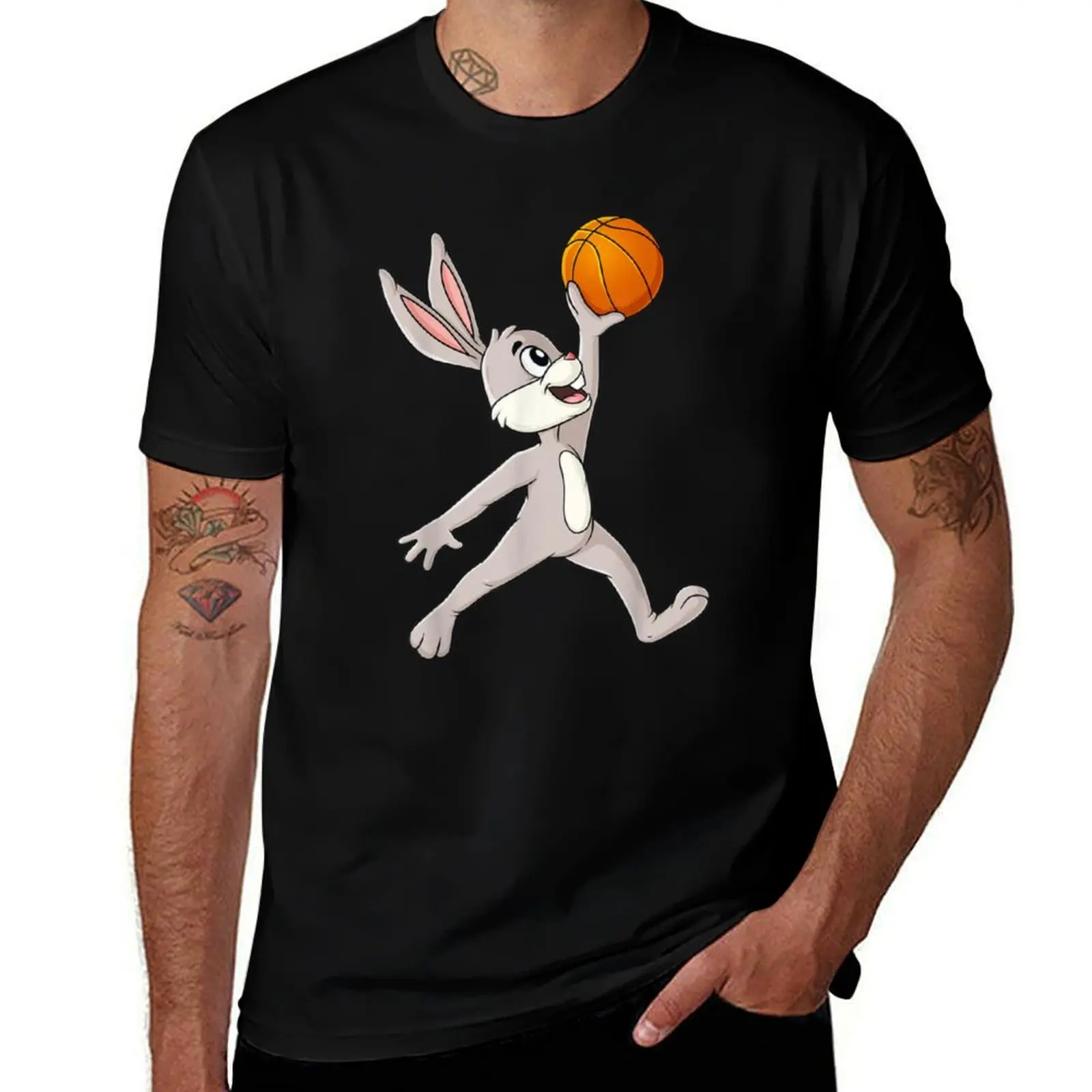 Easter Day Rabbit A Dunking Basketball Funny Boys Girls Kids T-Shirt t shirts for man graphic tees T-Shirt