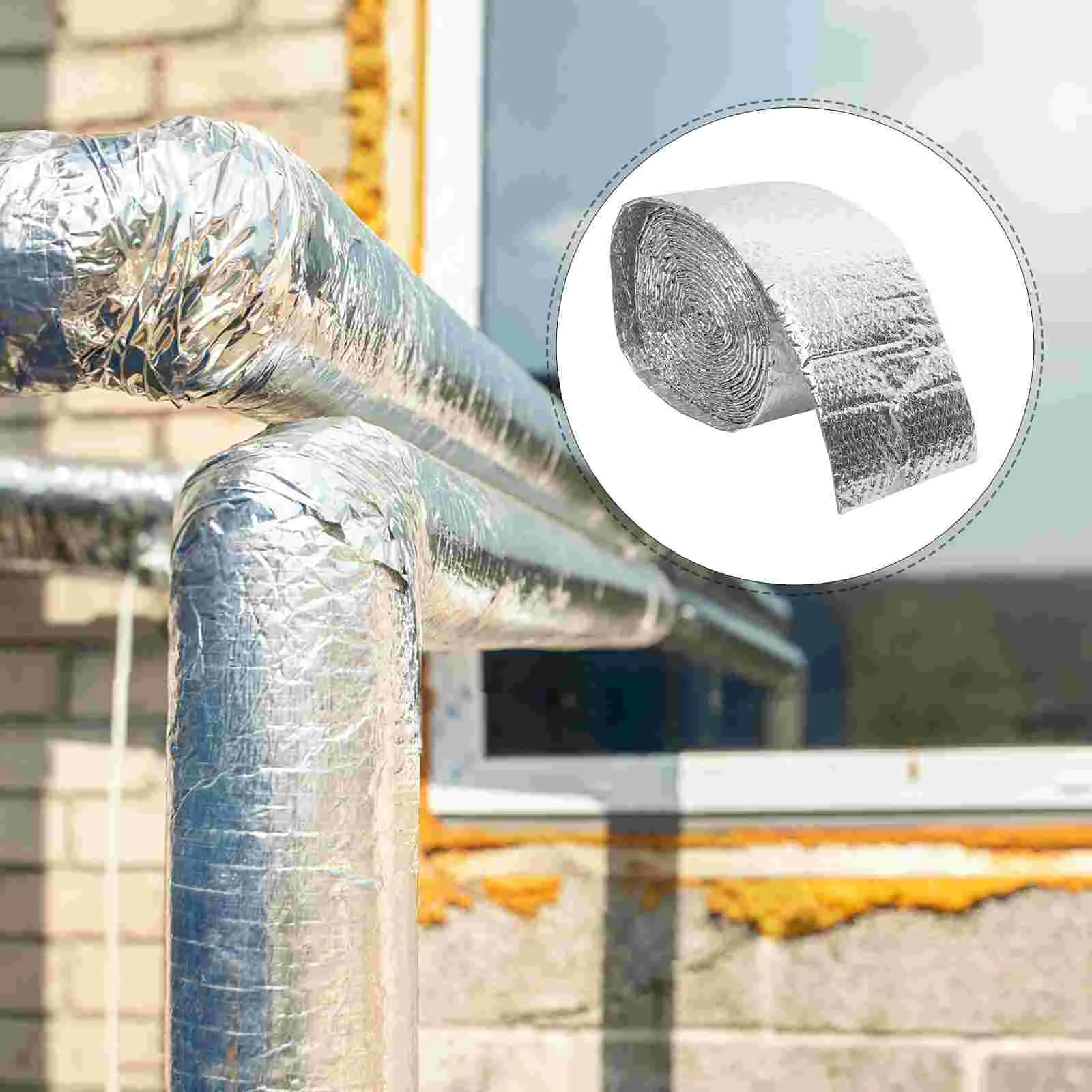 

Thermal Foil Barrier Window Film for Winter Pipeline Insulation Aluminum Coating Home Duct